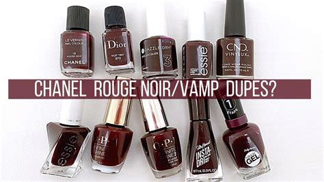 chanel nail polish rouge noir dupe|chanel vamp dupe.